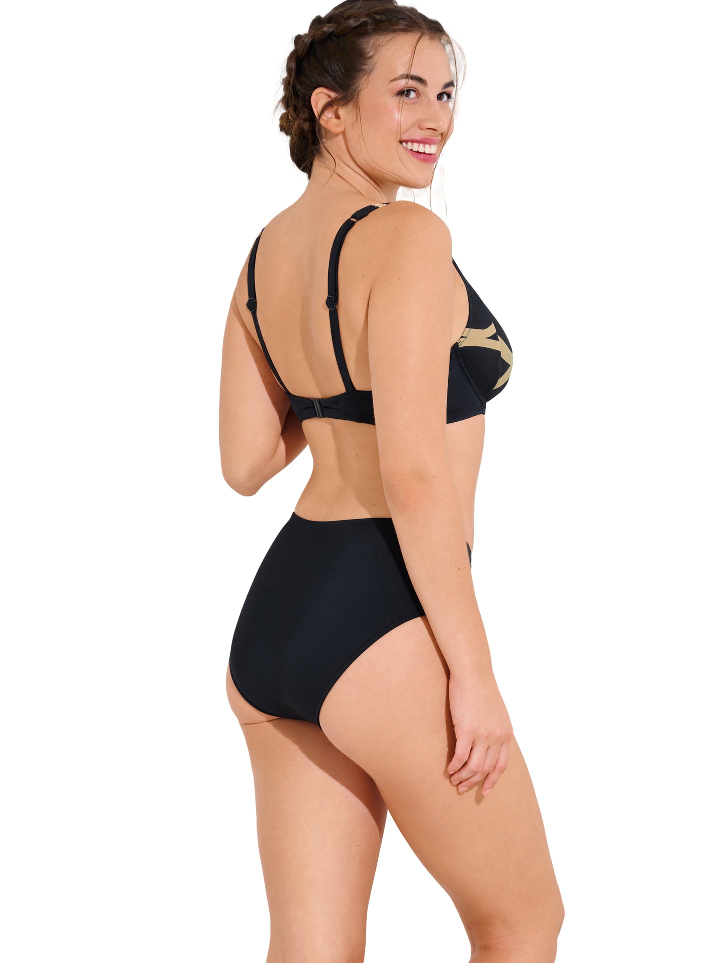 Bas maillot slip de bain taille haute gainant VALENCIA Lisca