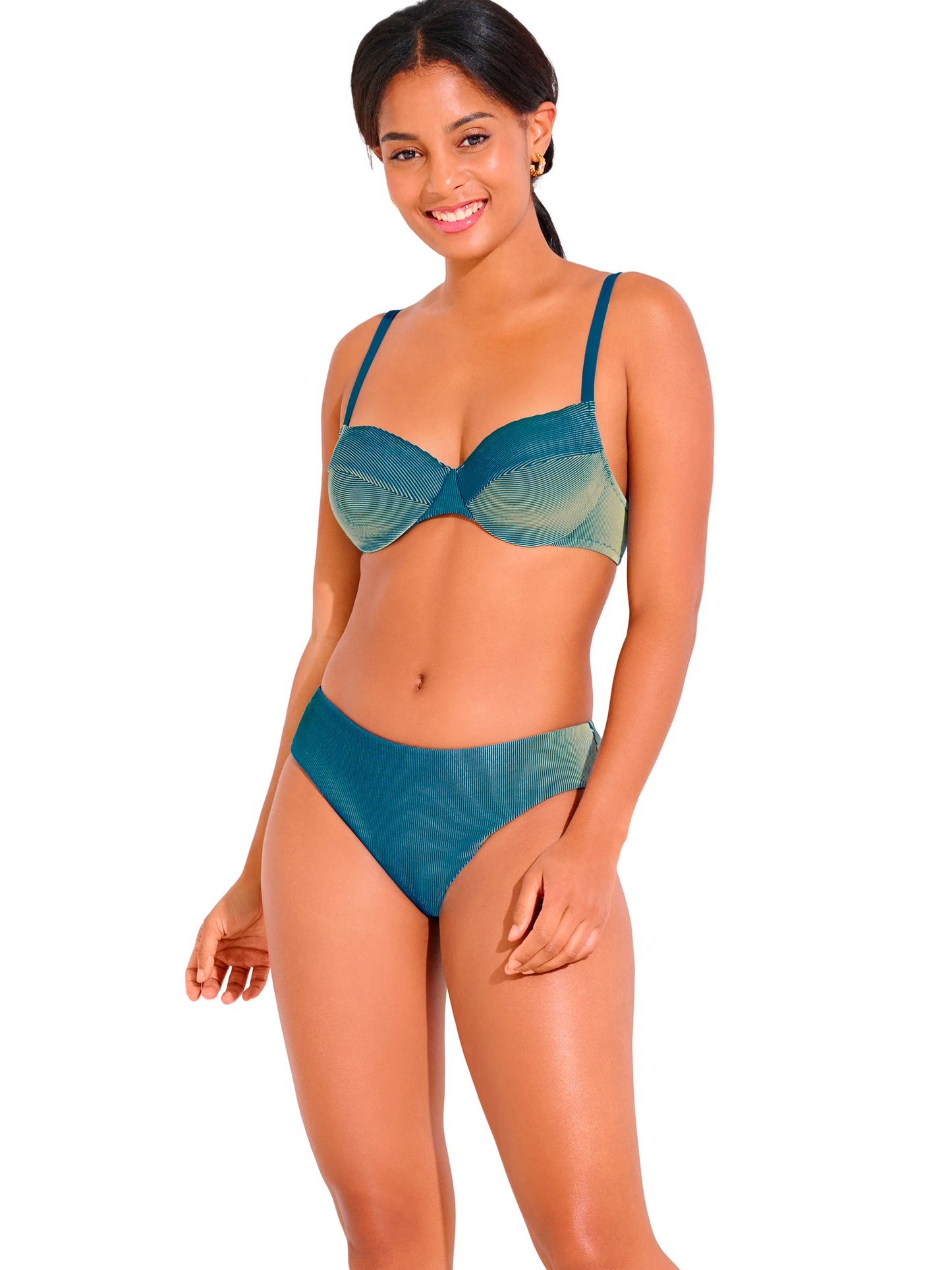 Bas maillot slip de bain taille haute NAIROBI Lisca