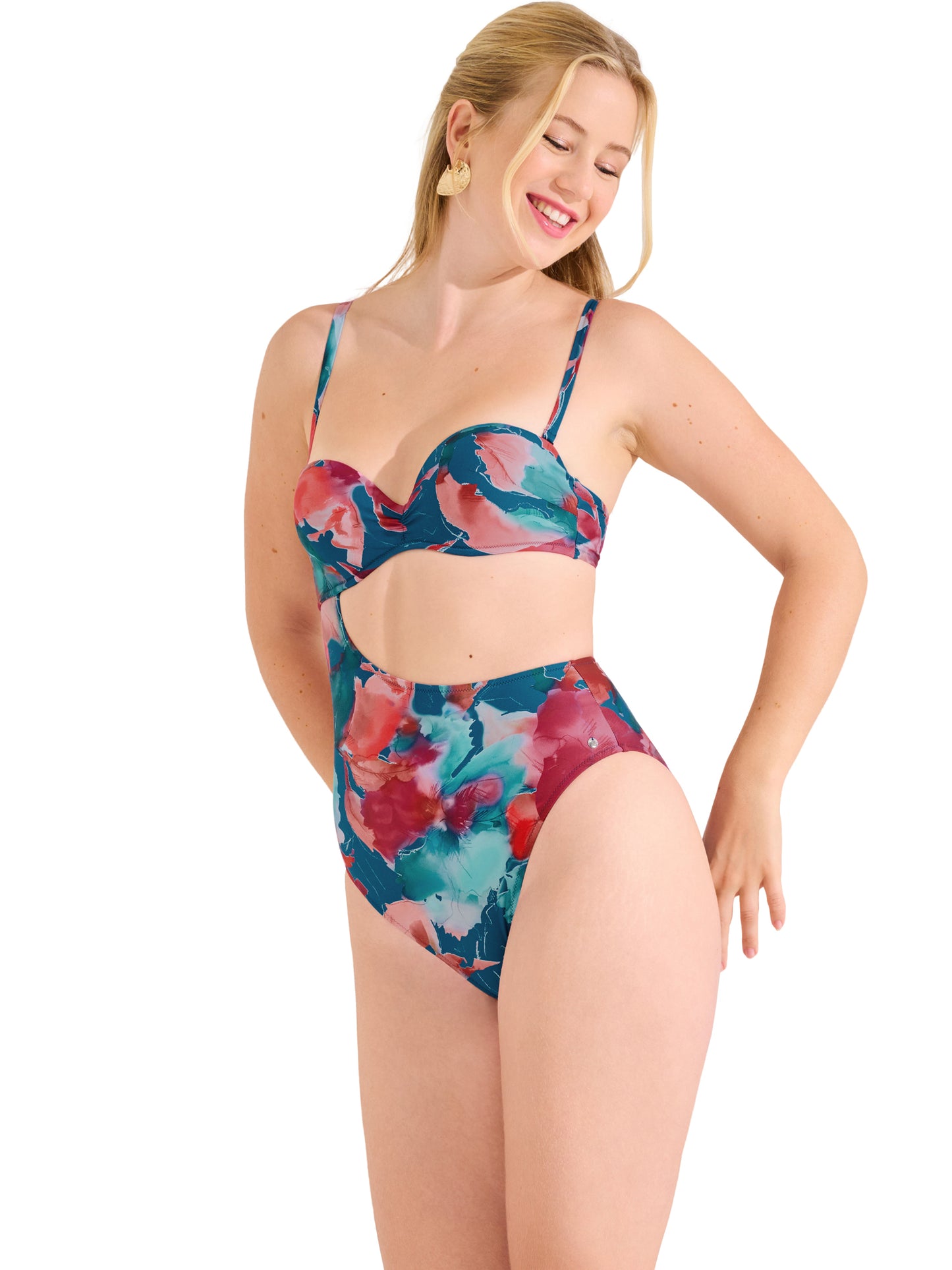 Maillot de bain une pièce préformé asymétrique ROMA Lisca