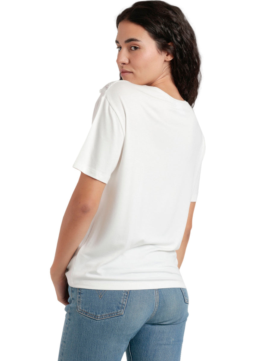T-shirt à manches courtes CHEST LACE Admas