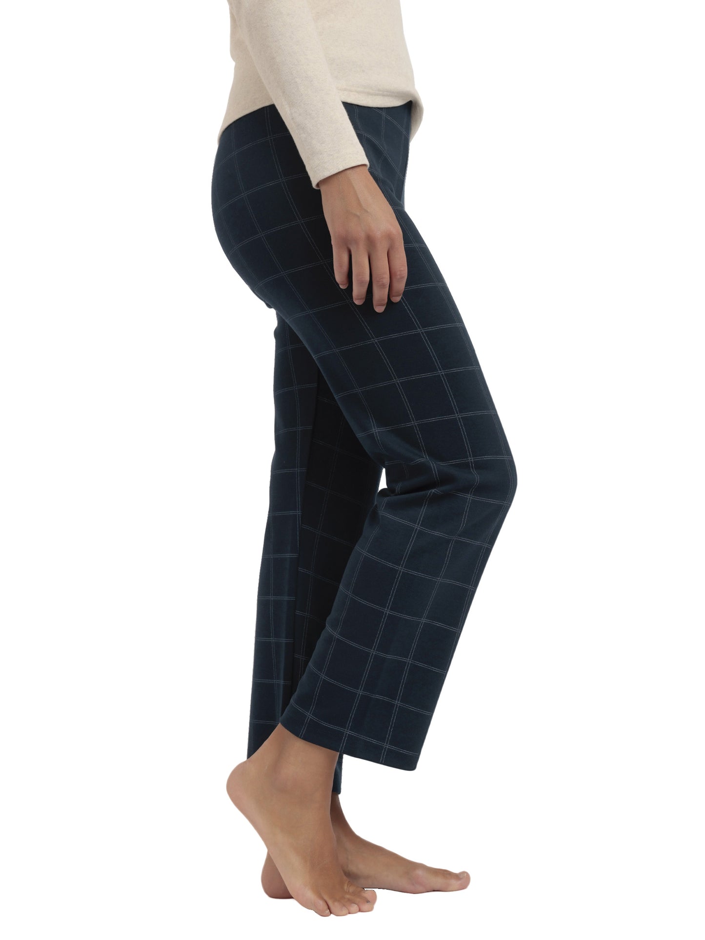 Pantalon stretch Navy Checks Admas