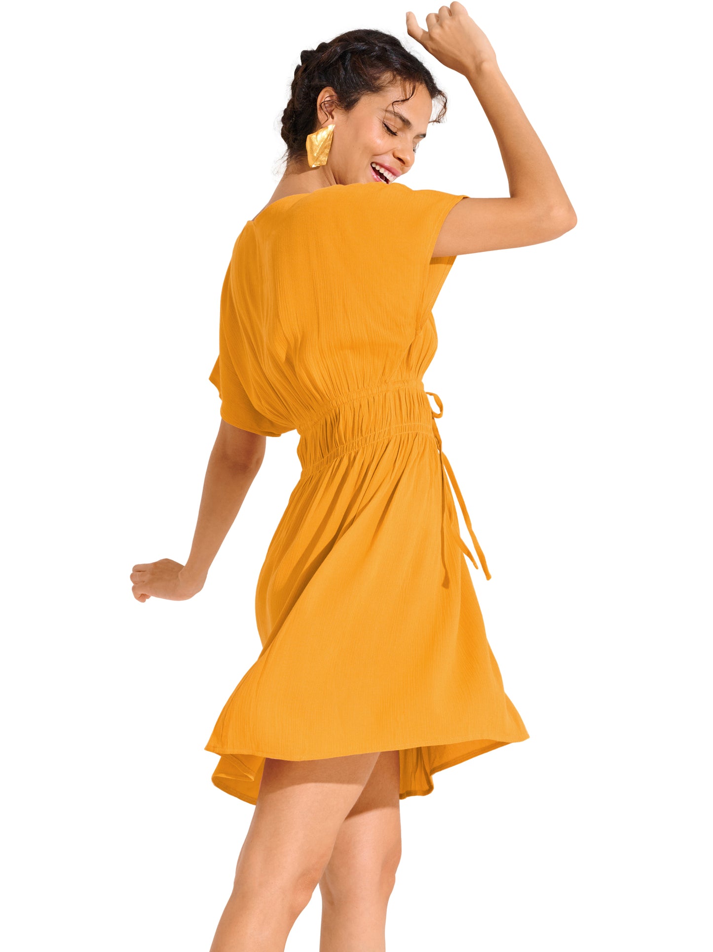 Robe de plage manches courtes KARPATHOS Lisca Cheek