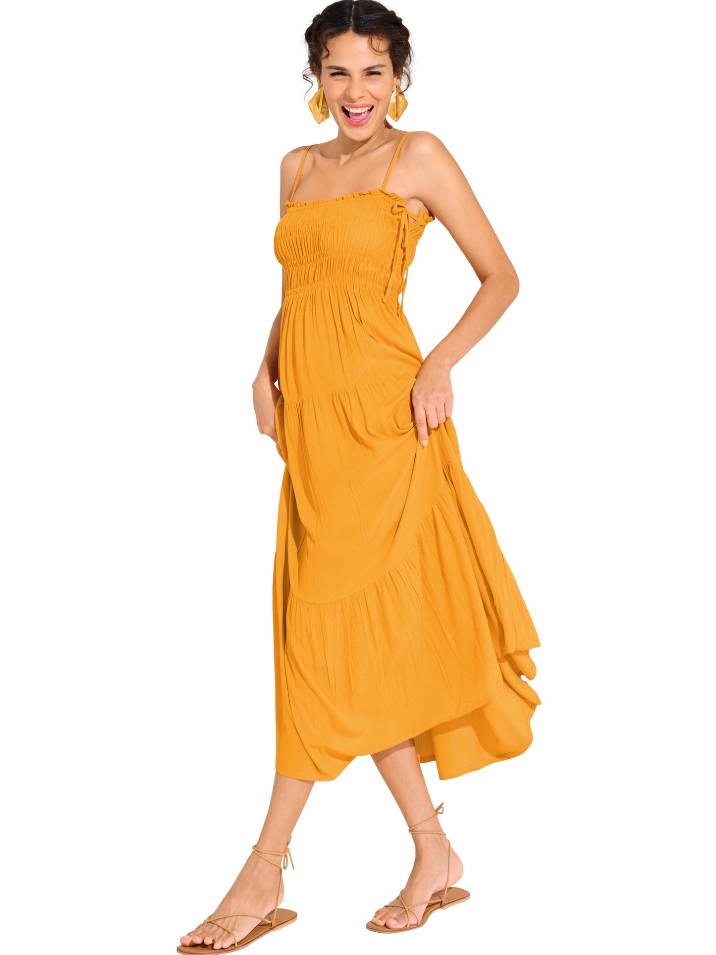 Robe longue estivale KARPATHOS Lisca Cheek