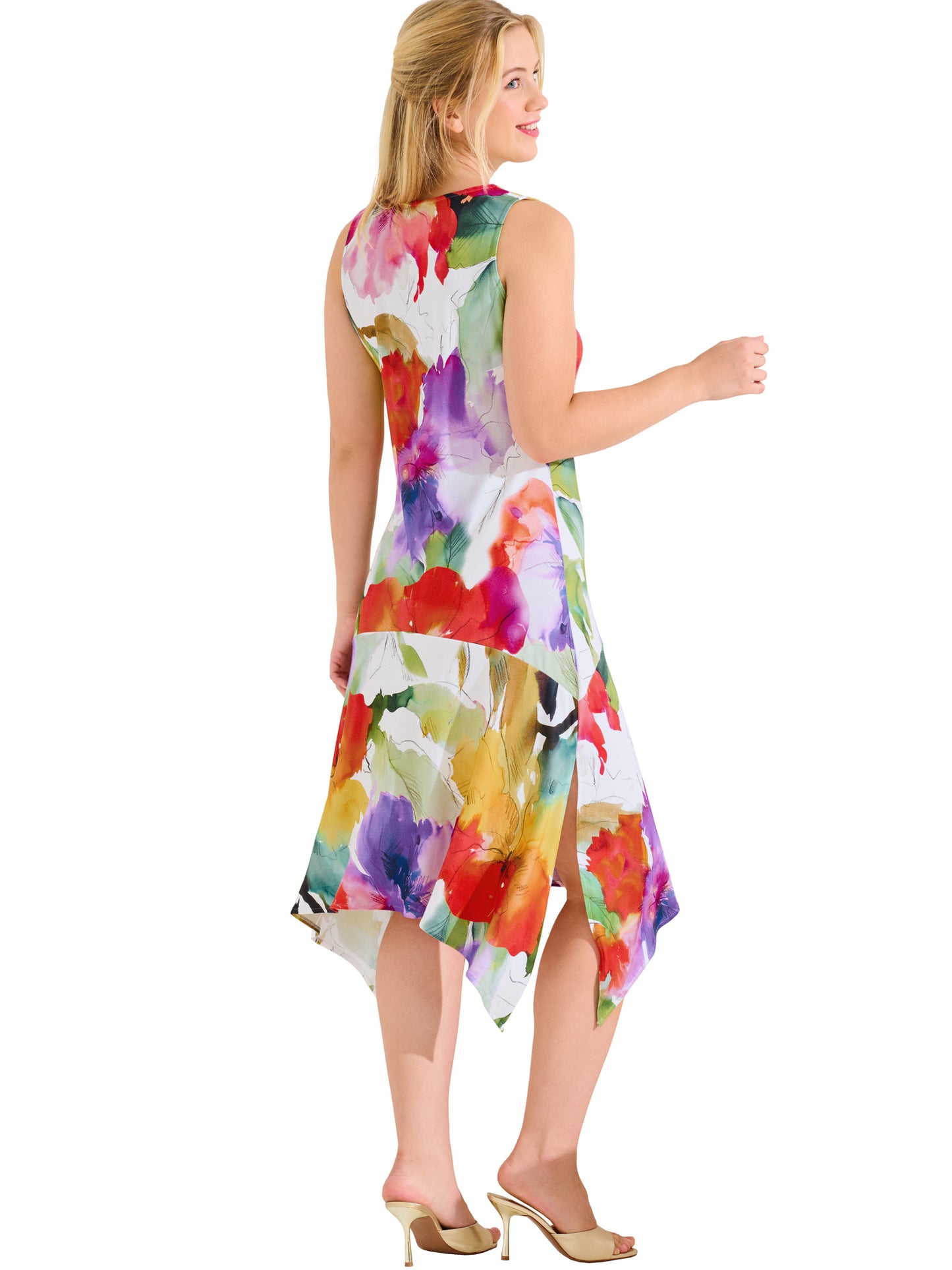 Robe estivale mi-longue sans manches ROMA Lisca
