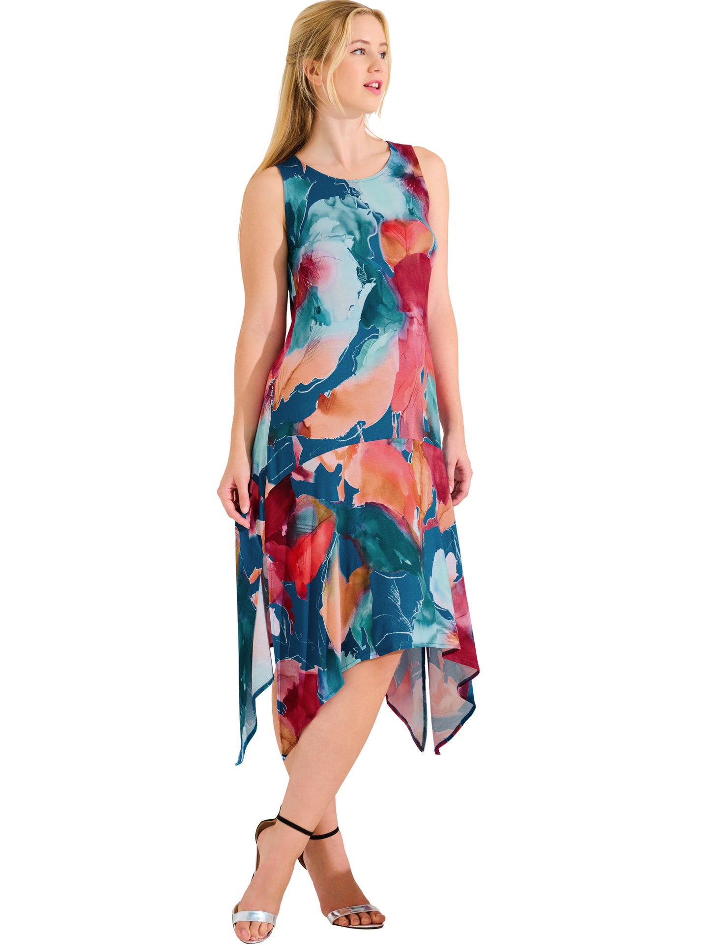 Robe estivale mi-longue sans manches ROMA Lisca