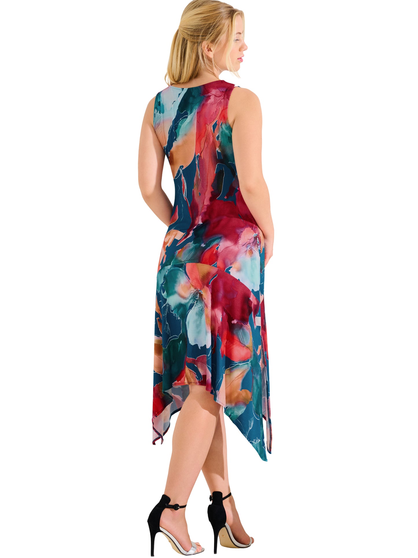 Robe estivale mi-longue sans manches ROMA Lisca