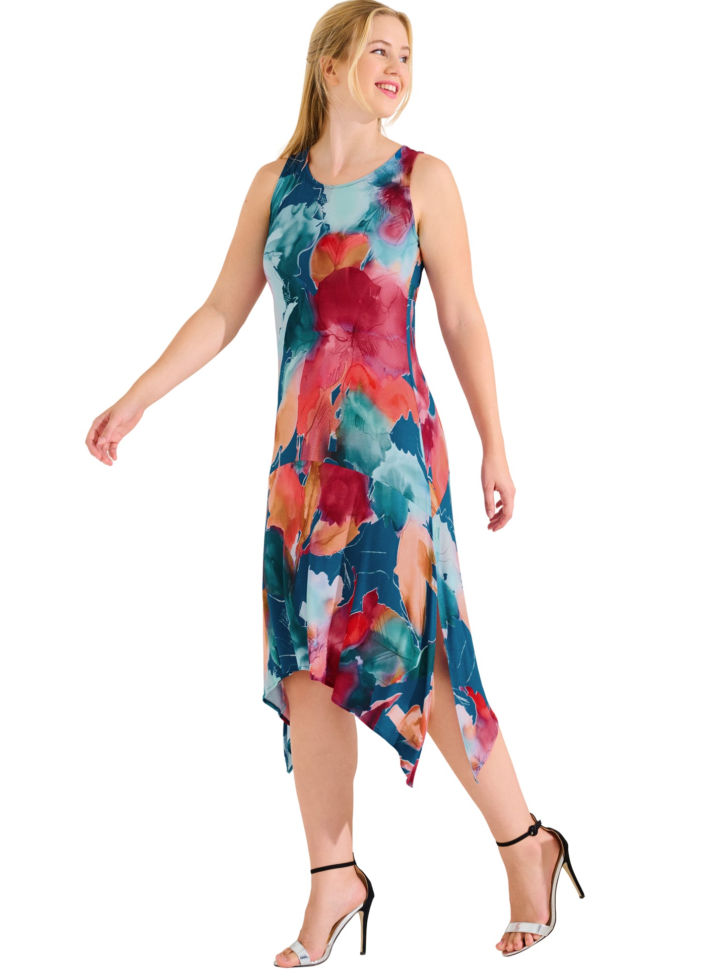 Robe estivale mi-longue sans manches ROMA Lisca