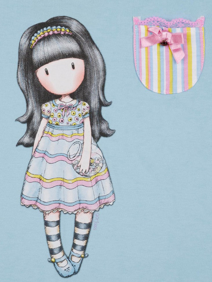 Pyjama short t-shirt And All Things Nice Santoro bleu Admas