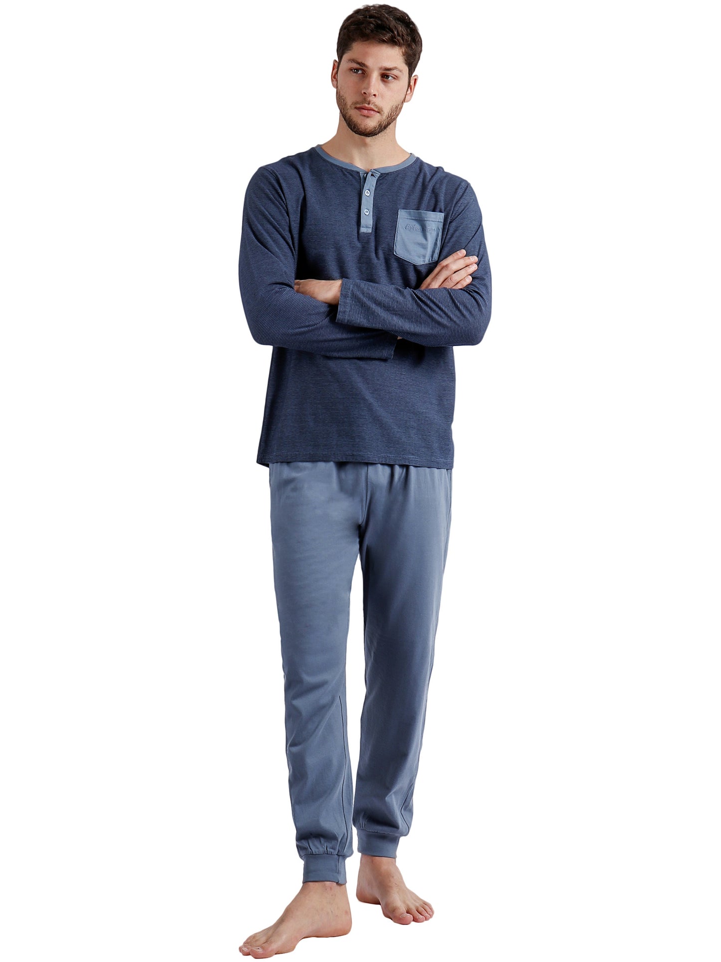 Pyjama tenue d'intérieur pantalon et haut Azure A Antonio Miro Admas