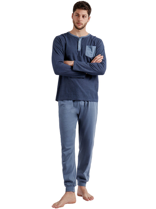 Pyjama tenue d'intérieur pantalon et haut Azure A Antonio Miro Admas