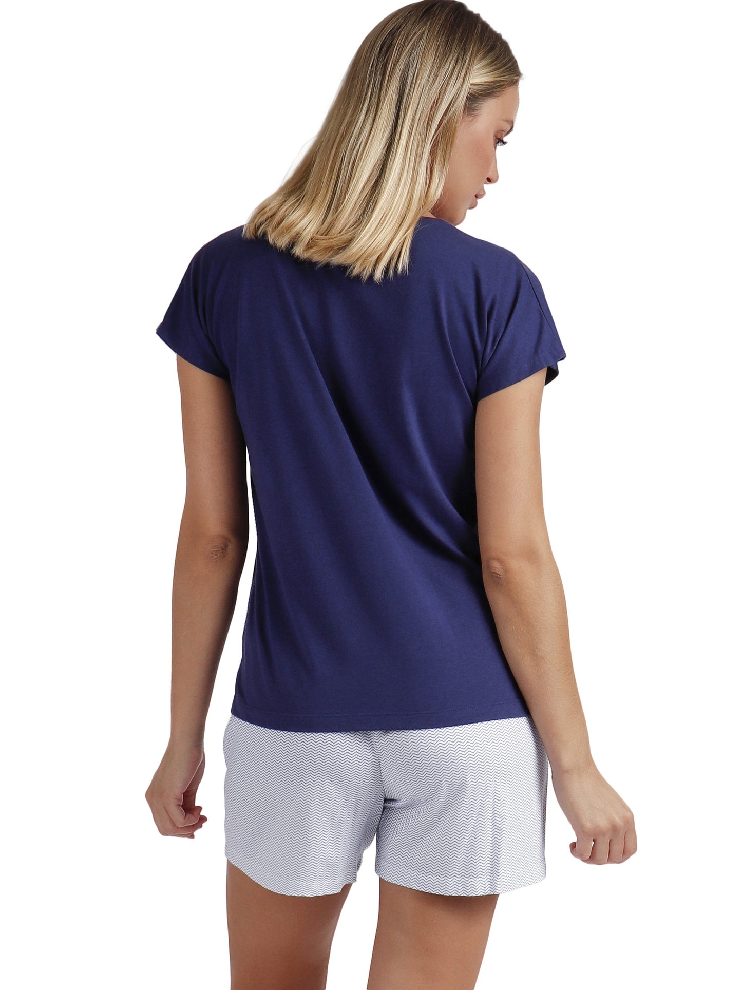 Pyjama short t-shirt Blue And Bleu Mod Admas