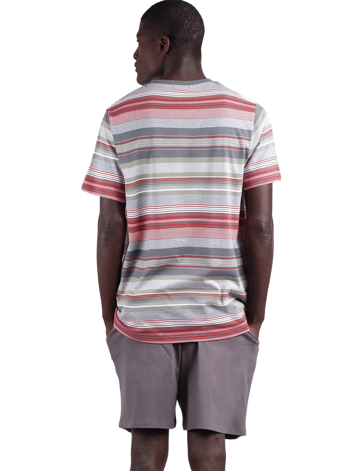 Pyjama short t-shirt Rayas Cubes Antonio Miro Admas