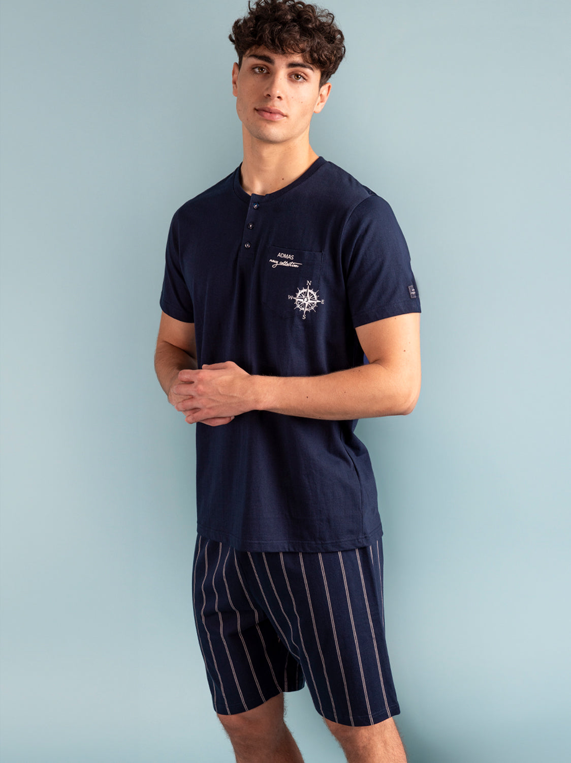 Pyjama short t-shirt Navy Collection Admas