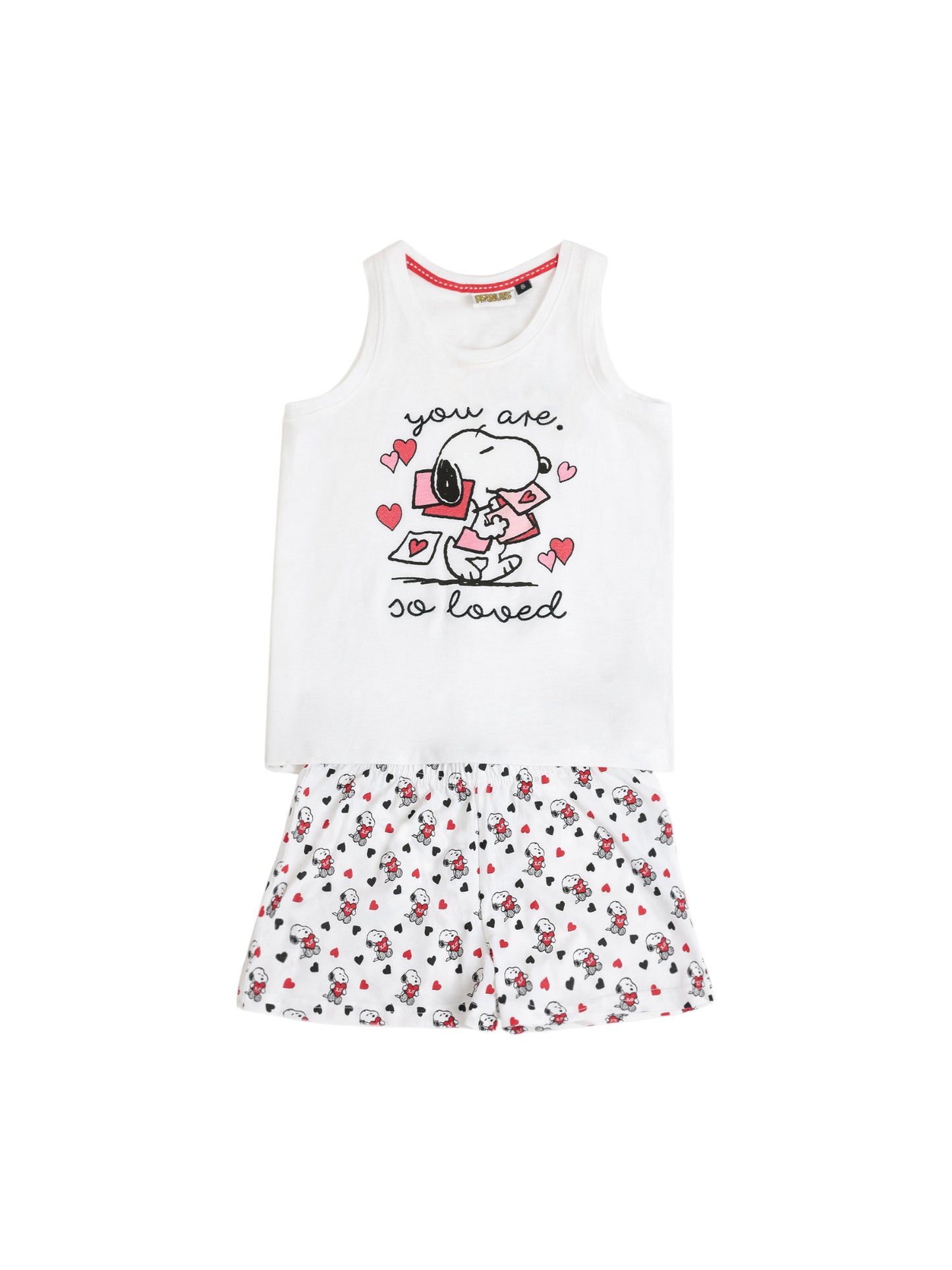 Pyjama short débardeur Peanuts In My Heart Admas