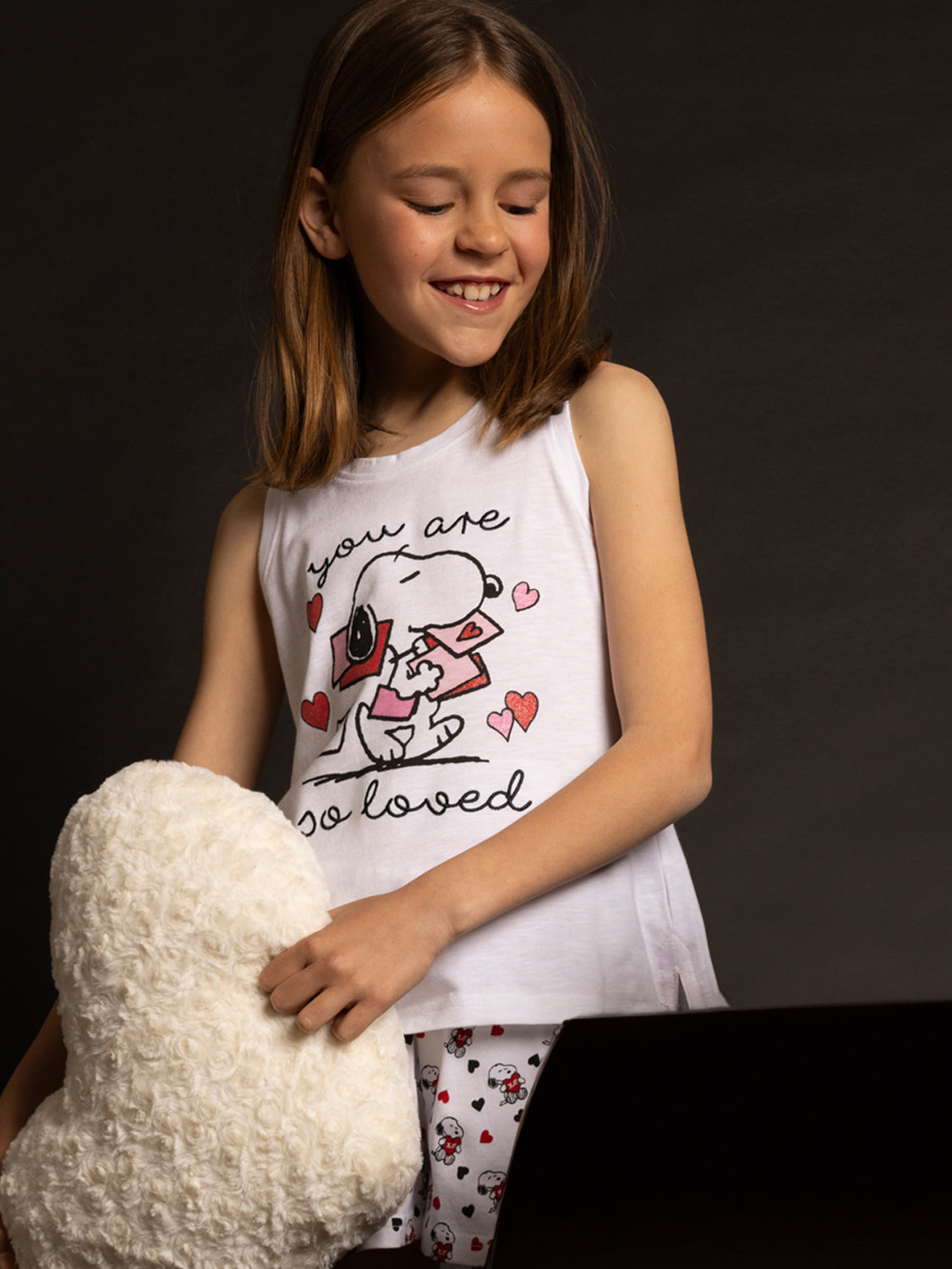 Pyjama short débardeur Peanuts In My Heart Admas