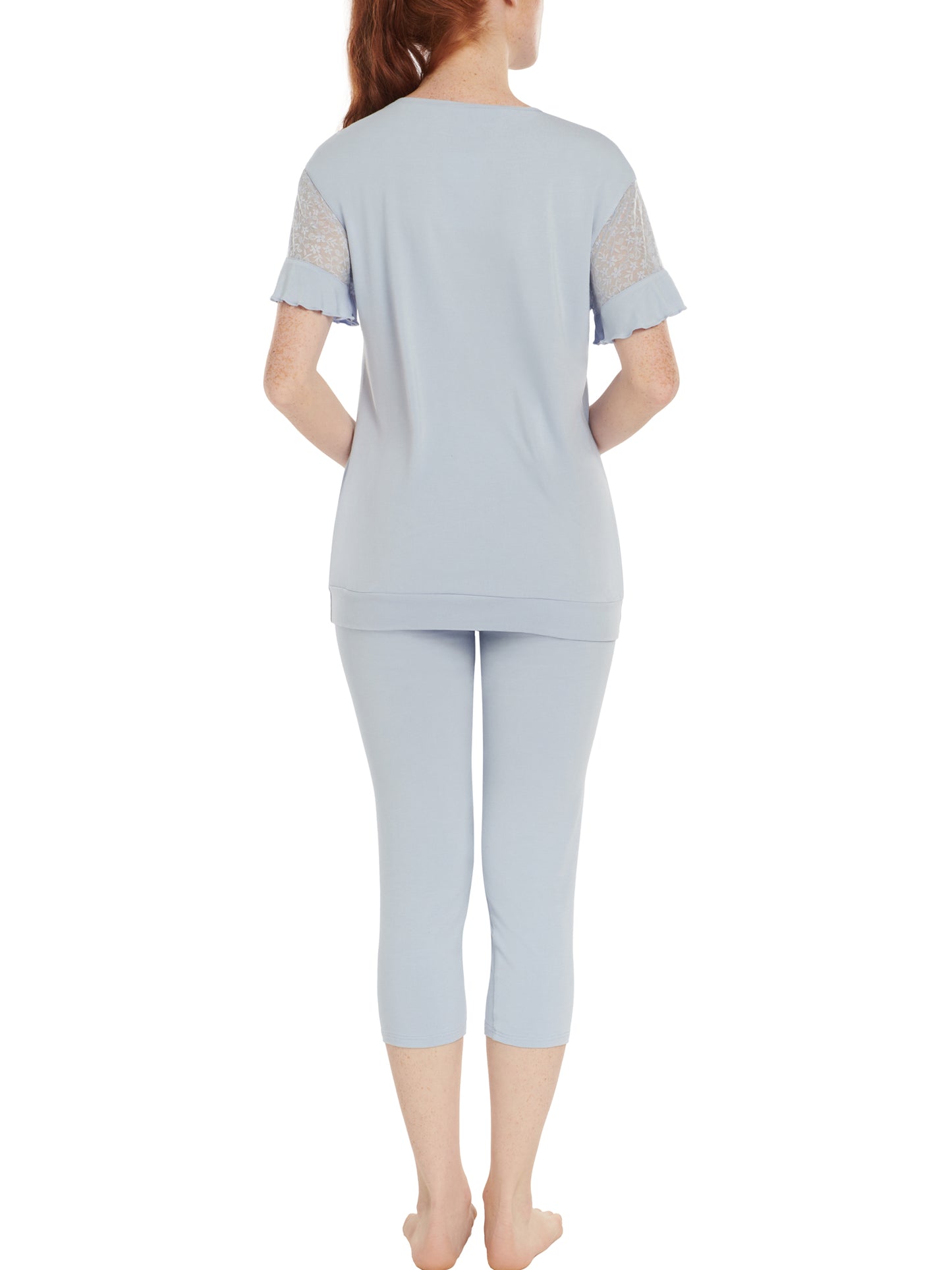 Pyjama tenue d'intérieur leggings top manches courtes Smooth Lisca Cheek