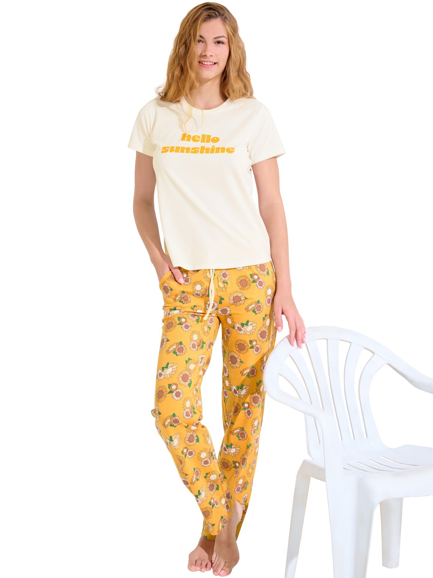 Pyjama tenue d'intérieur pantalon t-shirt SUMMER Lisca Cheek