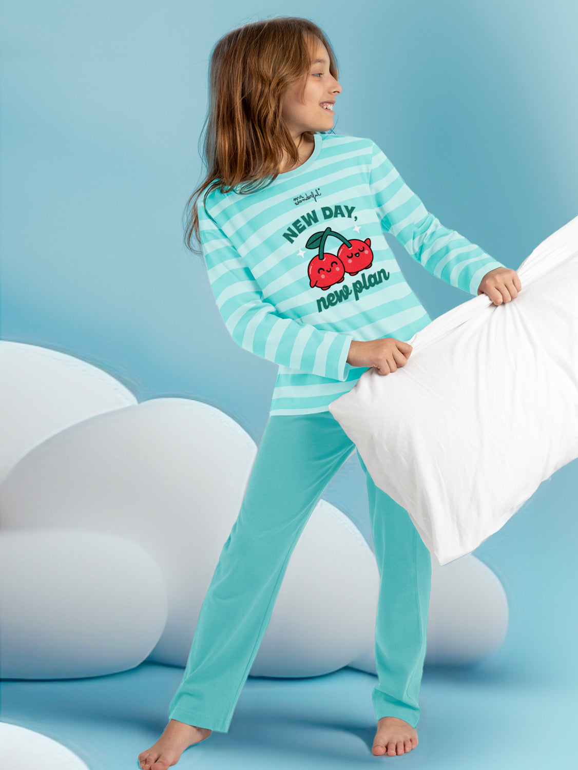 Pyjama pantalon top manches longues New Day Plan Admas