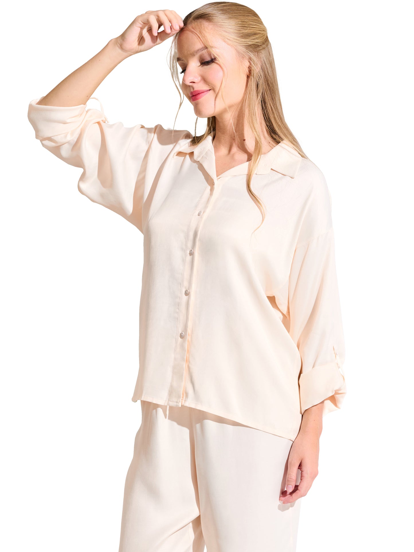 Haut pyjama chemise manches longues PARIS Lisca