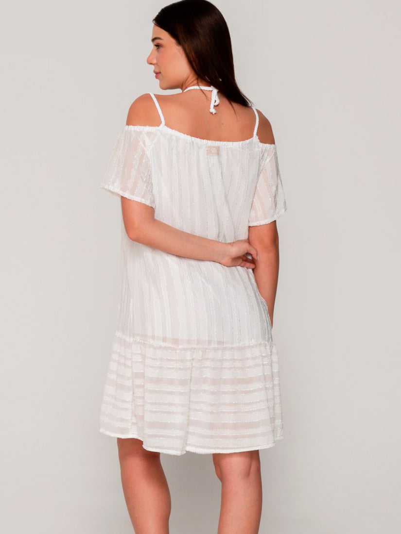 Robe estivale midi épaules tombantes PRAISE Luna Splendida