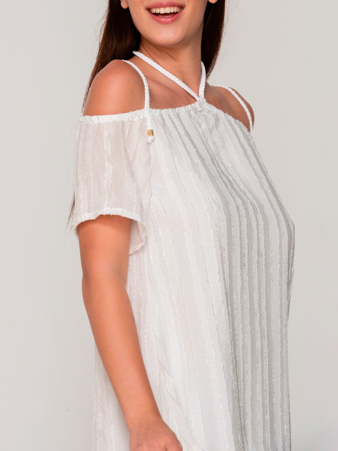 Robe estivale midi épaules tombantes PRAISE Luna Splendida