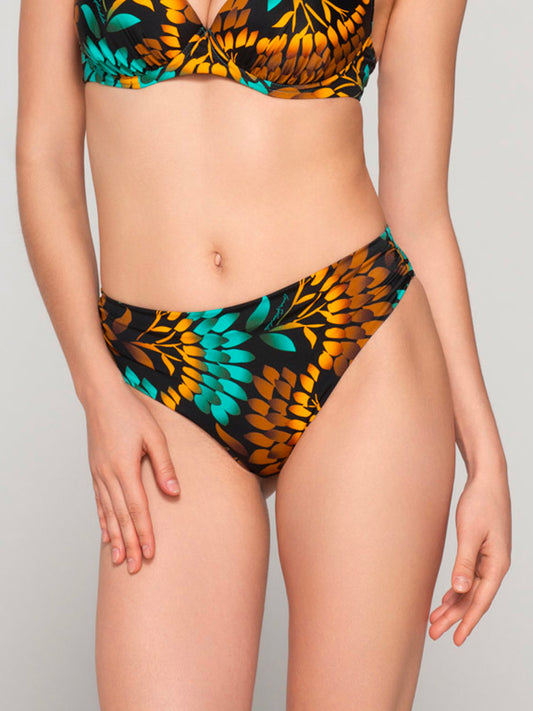 Bas maillot slip de bain 5cm plissé EMERALD Luna Splendida