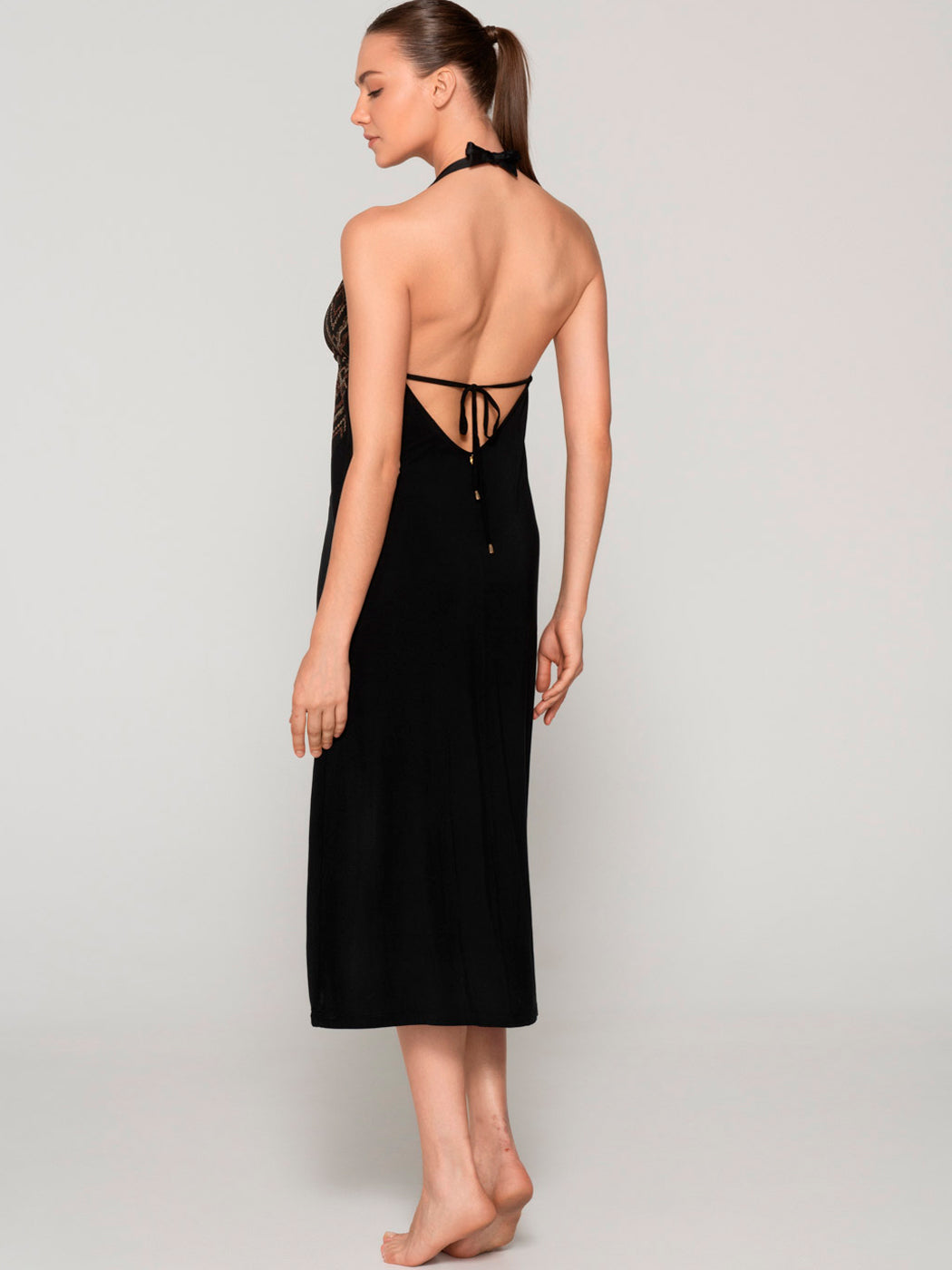 Robe longue estivale décolleté V MANHATTAN Luna Splendida