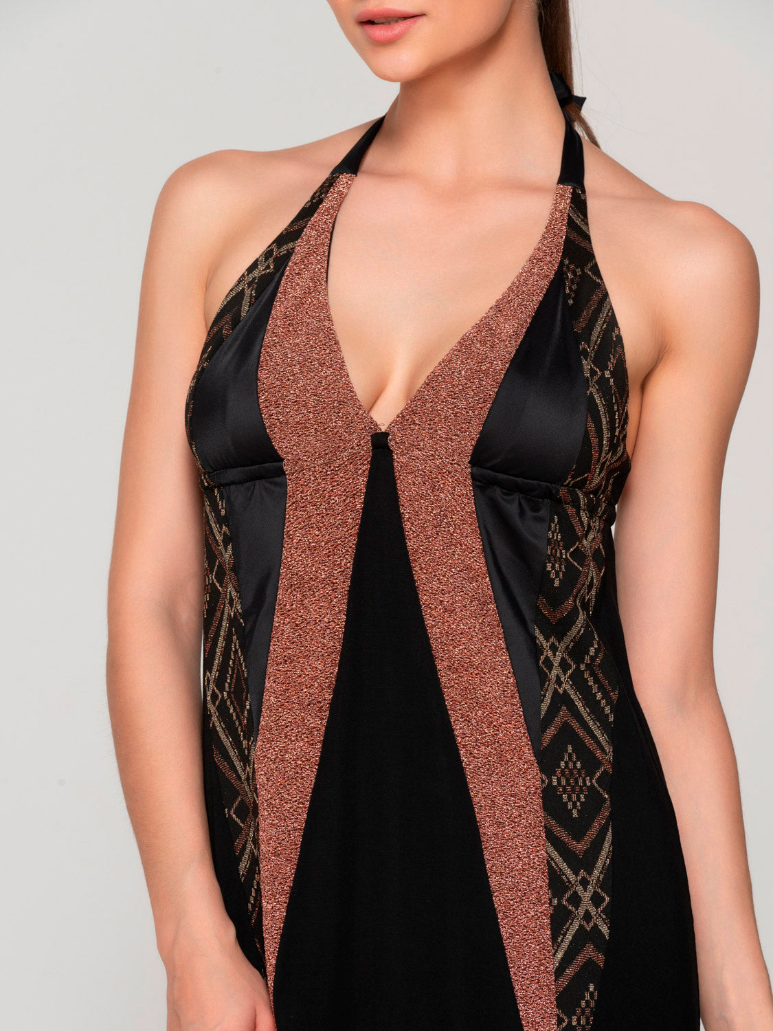 Robe longue estivale décolleté V MANHATTAN Luna Splendida