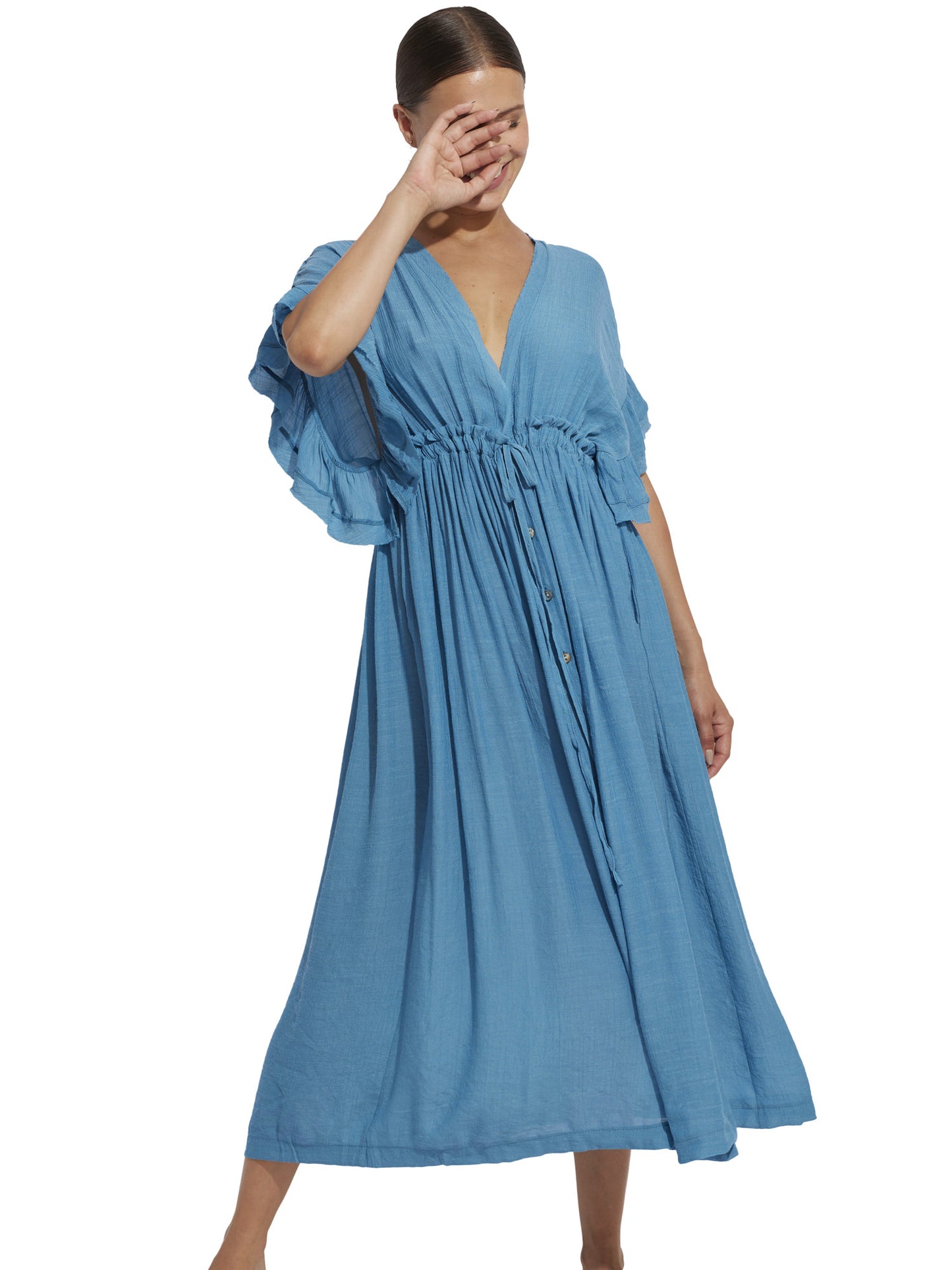 Robe longue estivale à volants Mojito Selmark Mare