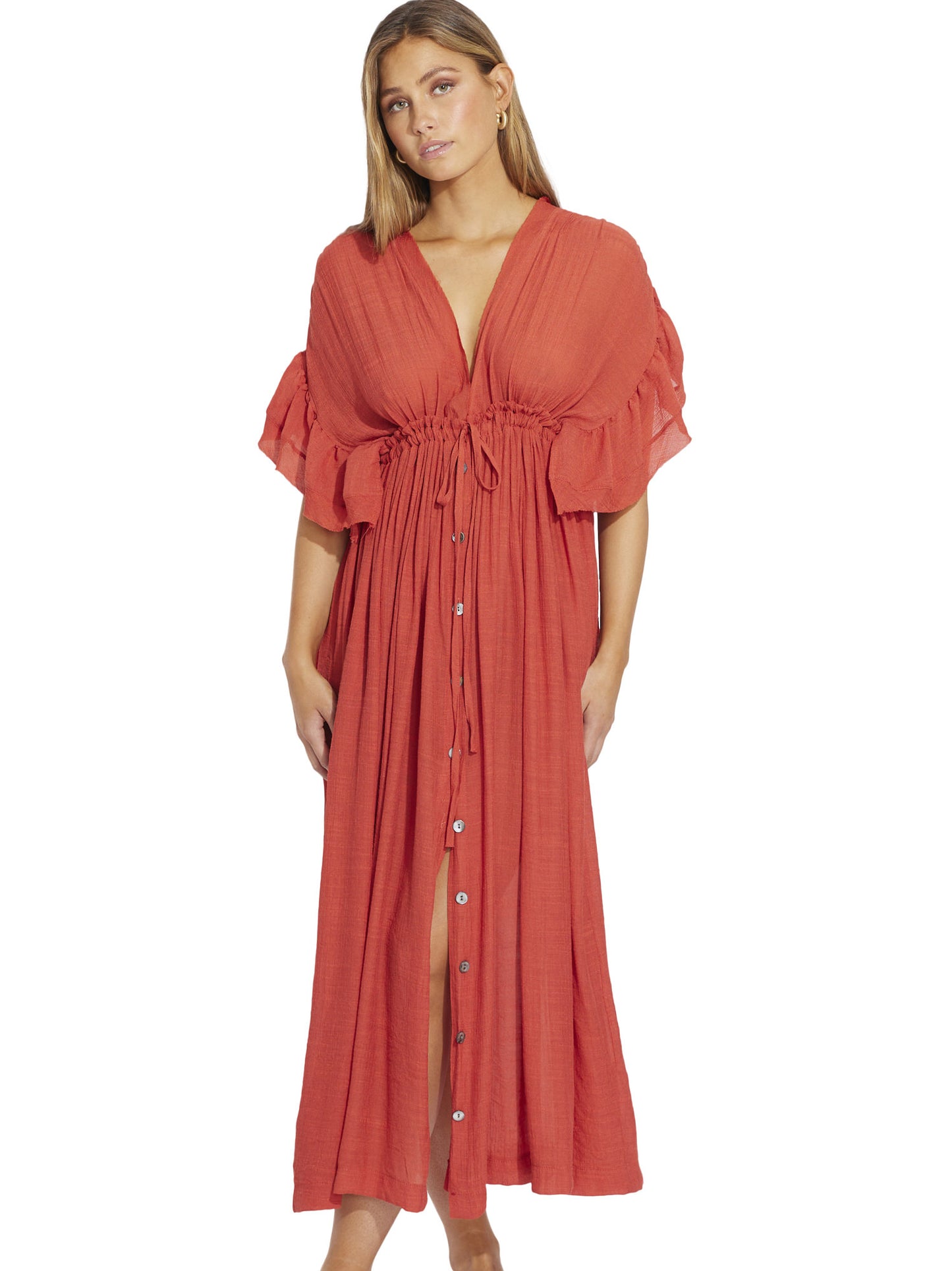 Robe longue estivale à volants Mojito Selmark Mare