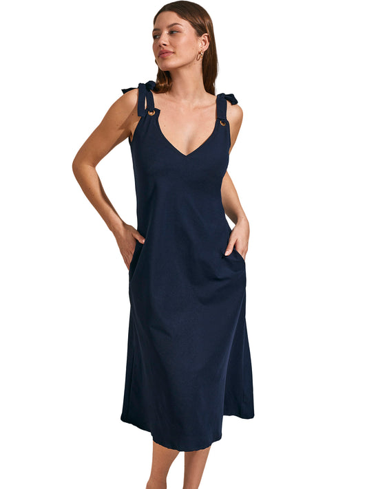 Robe estivale mi-longue à nouettes COMPLEMENTOS Selmark Mare