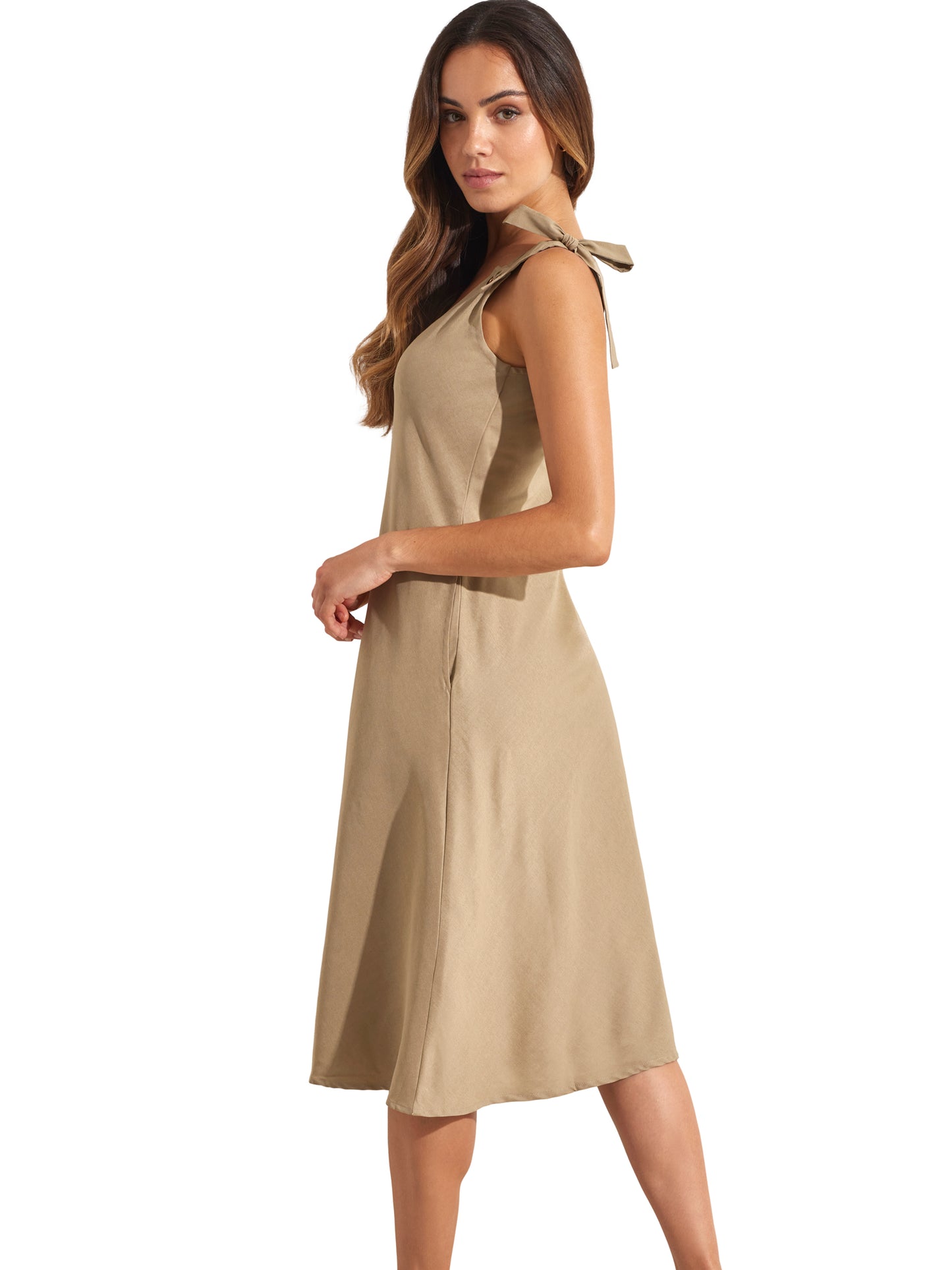 Robe estivale mi-longue à nouettes COMPLEMENTOS Selmark Mare
