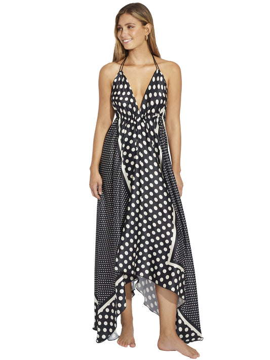 Robe longue estivale dos nu Negroni Selmark Mare