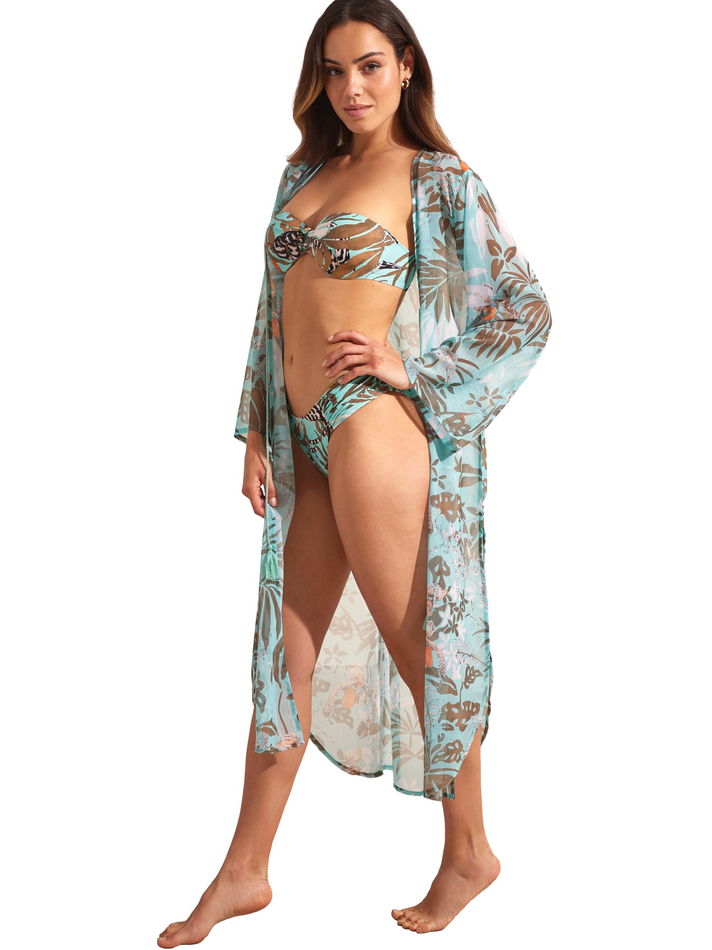 Kimono de plage mi-long AMAZONIA Selmark Mare