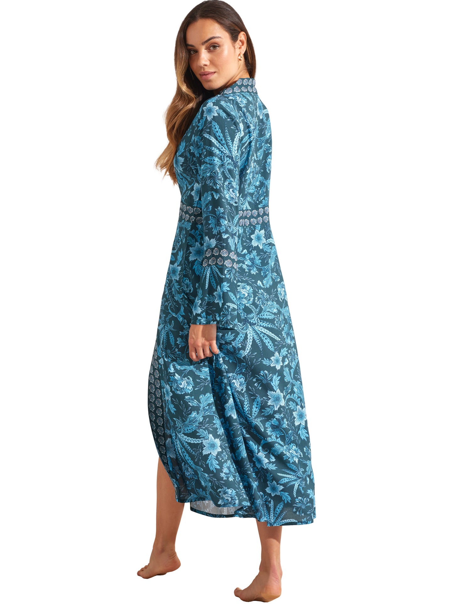 Kimono long de plage ACANTHUS Selmark Mare