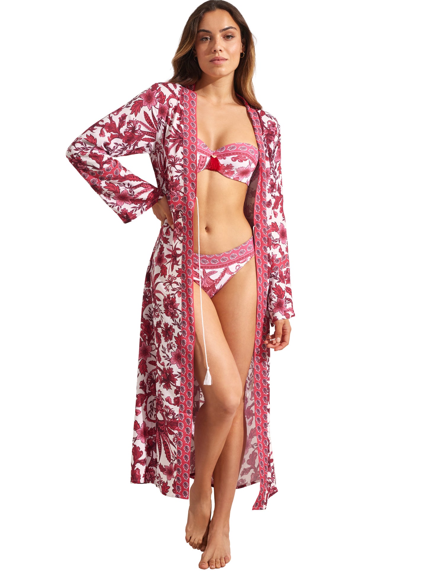 Kimono long de plage ACANTHUS Selmark Mare