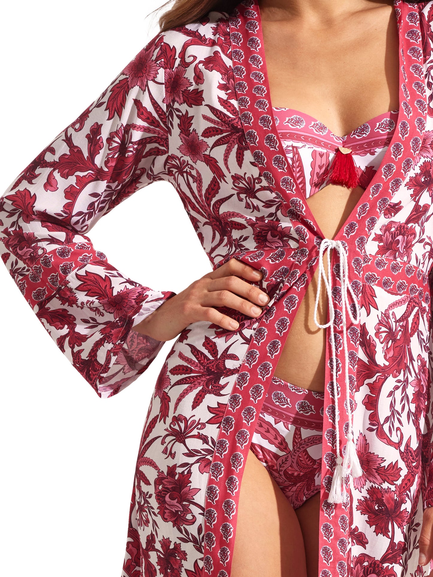 Kimono long de plage ACANTHUS Selmark Mare