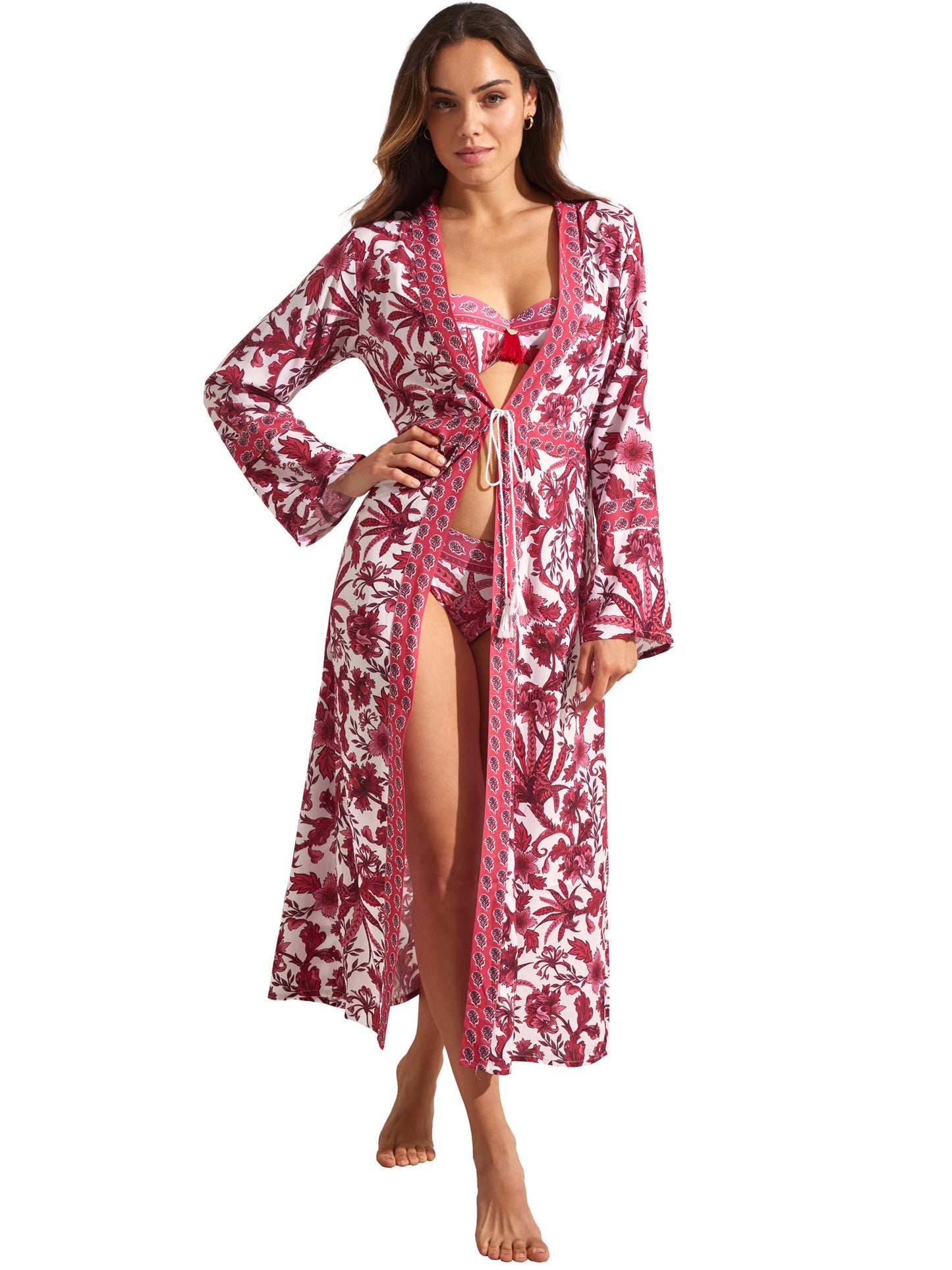 Kimono long de plage ACANTHUS Selmark Mare