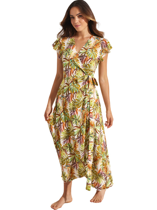 Robe longue estivale manches courtes JADE Selmark Mare