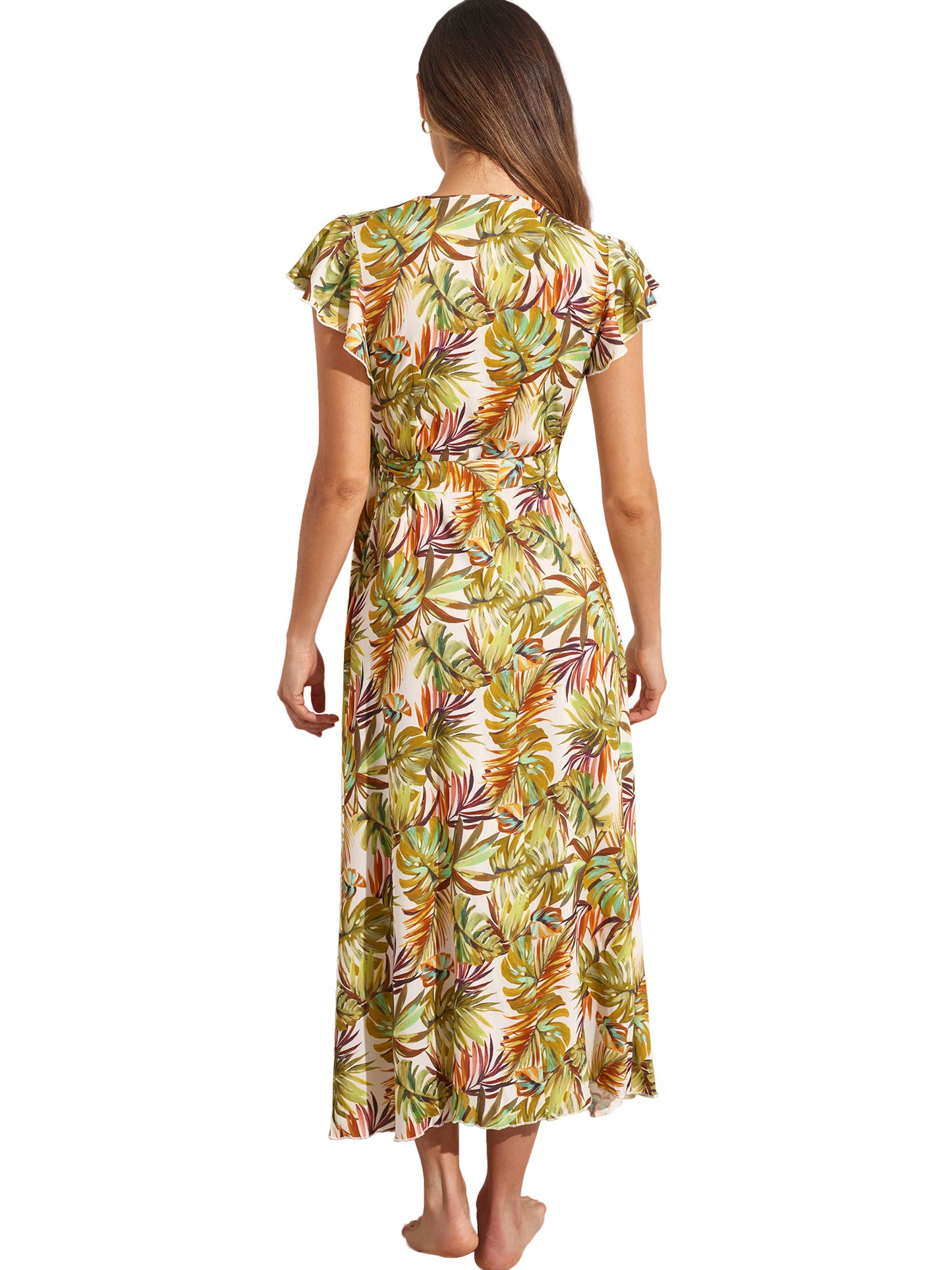 Robe longue estivale manches courtes JADE Selmark Mare