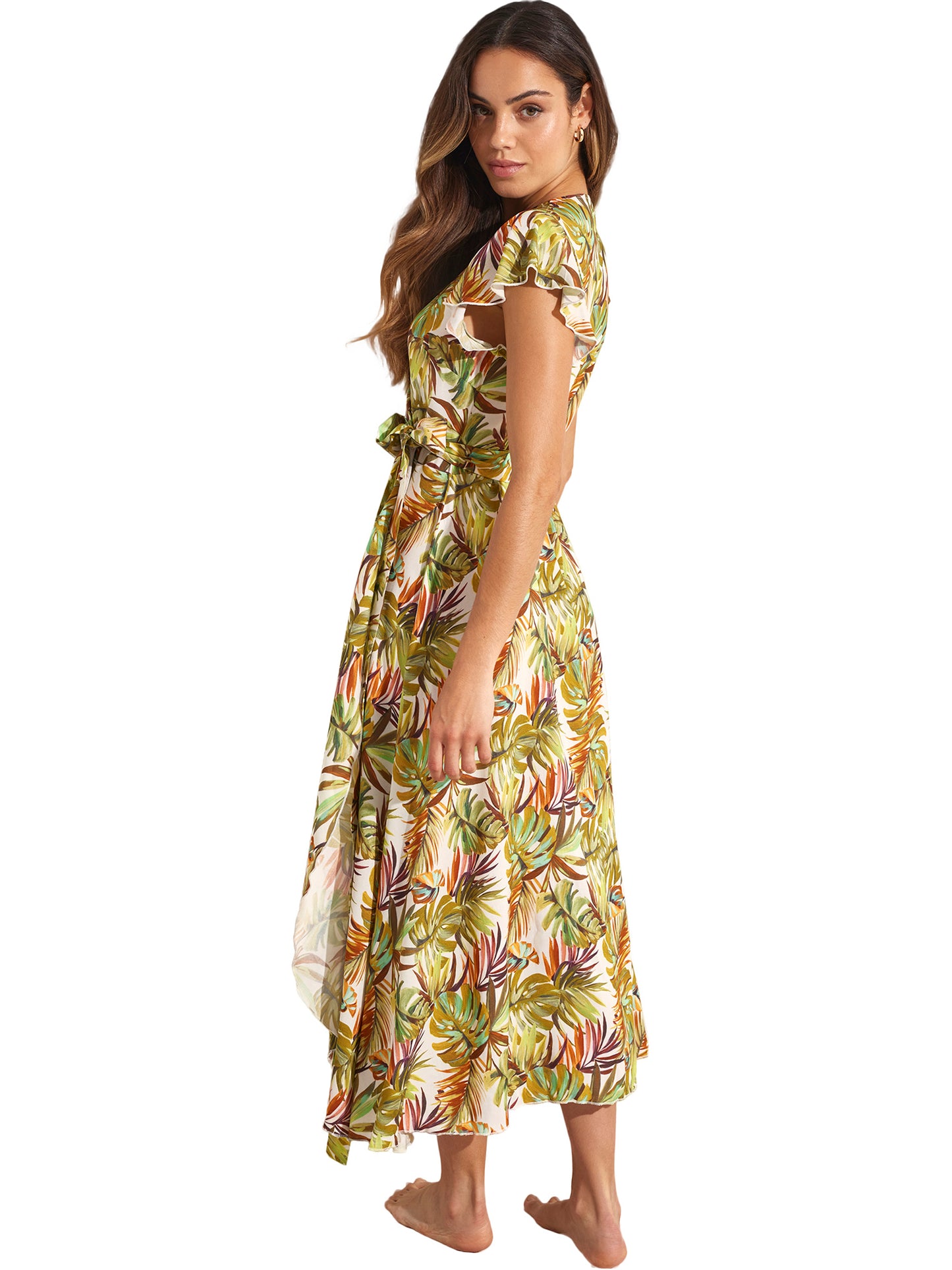 Robe longue estivale manches courtes JADE Selmark Mare