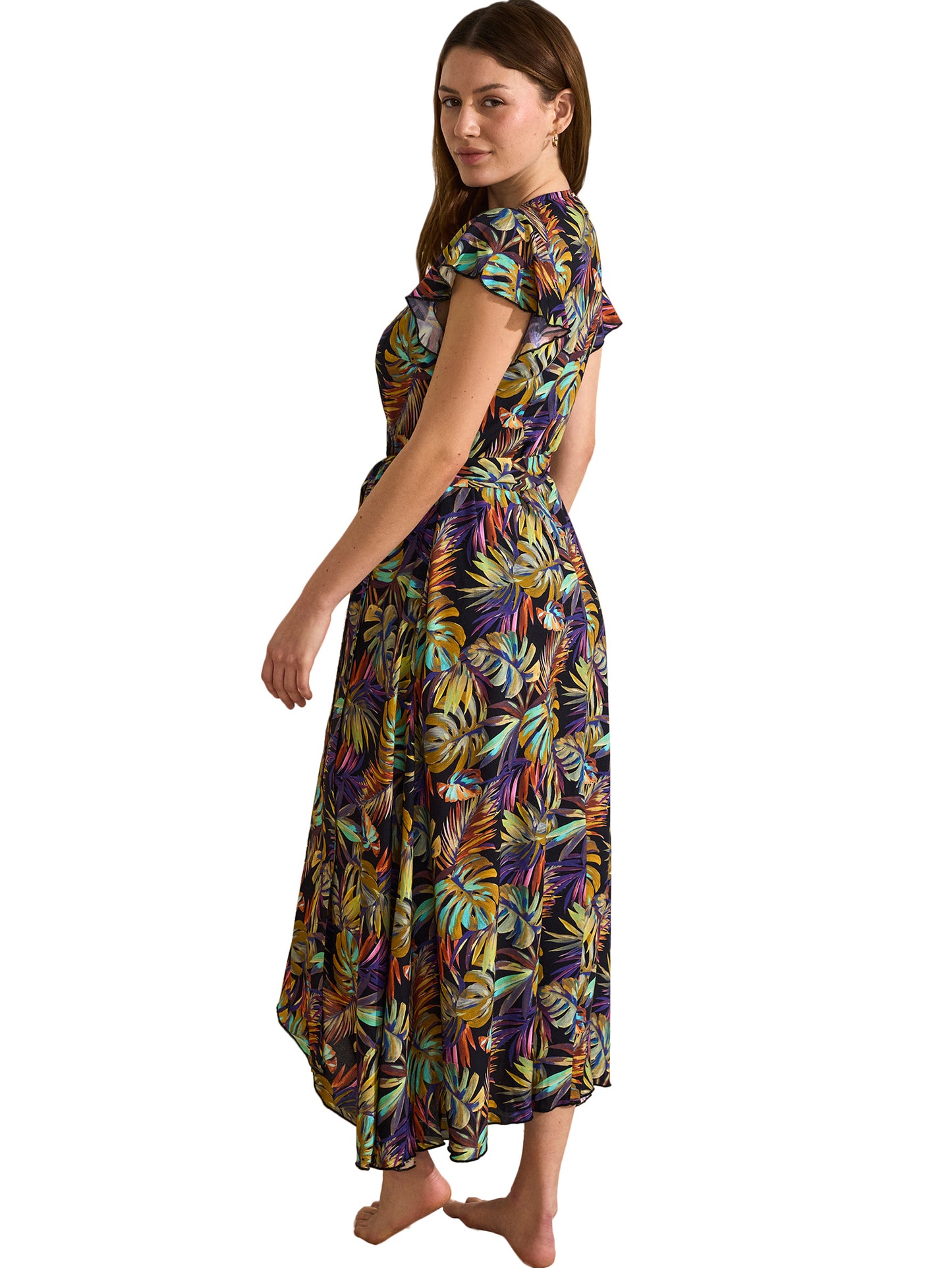 Robe longue estivale manches courtes JADE Selmark Mare