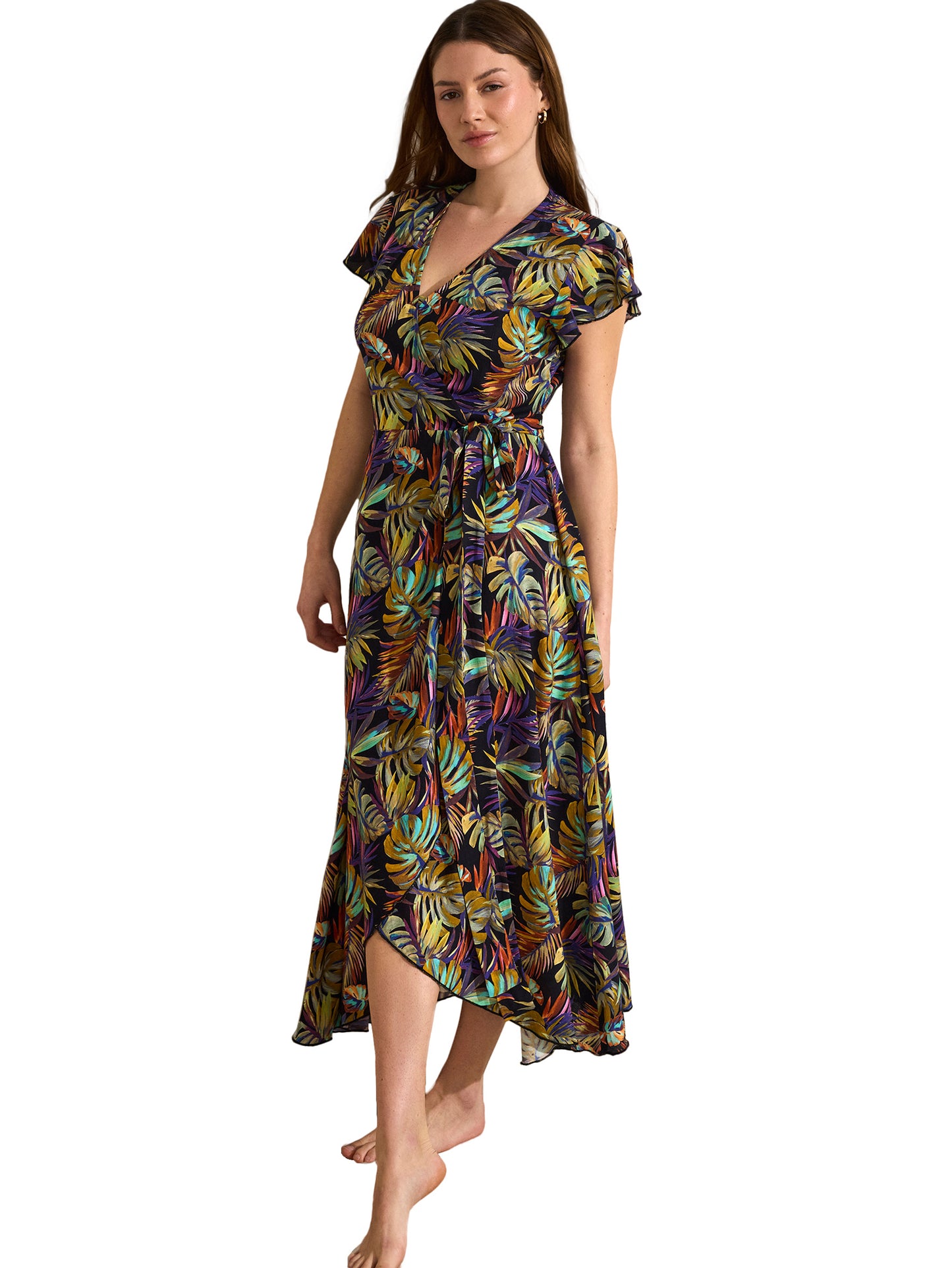 Robe longue estivale manches courtes JADE Selmark Mare