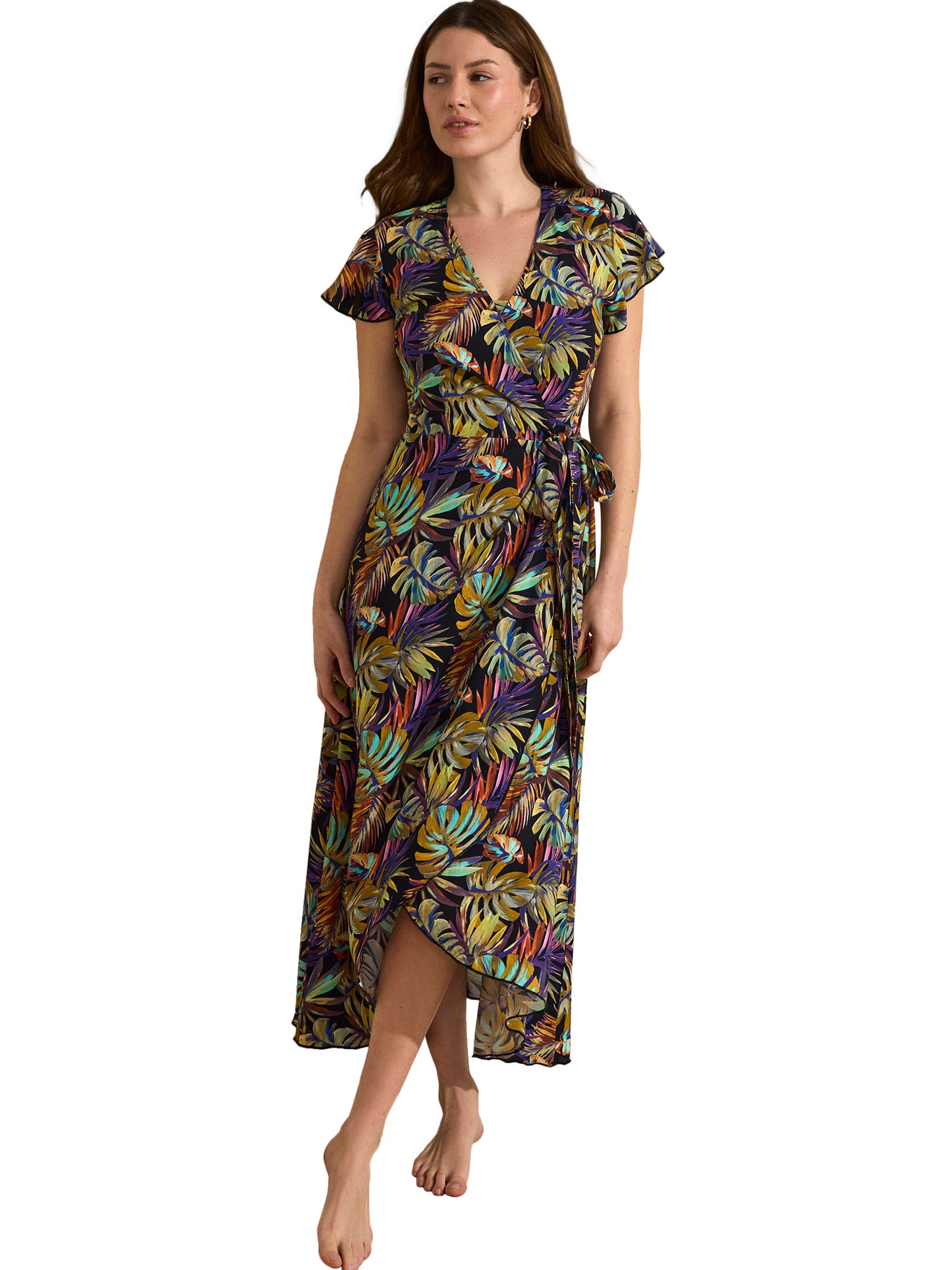 Robe longue estivale manches courtes JADE Selmark Mare