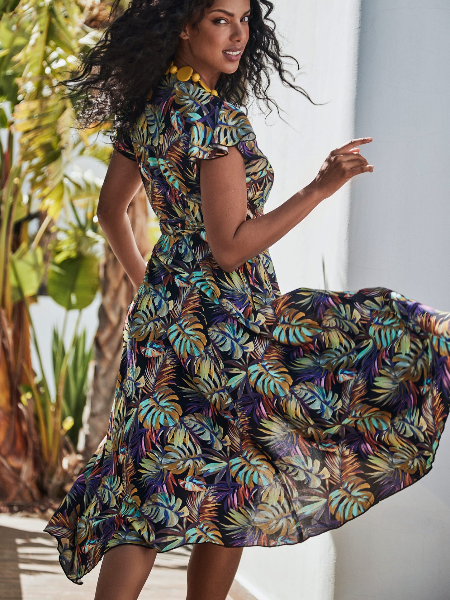 Robe longue estivale manches courtes JADE Selmark Mare