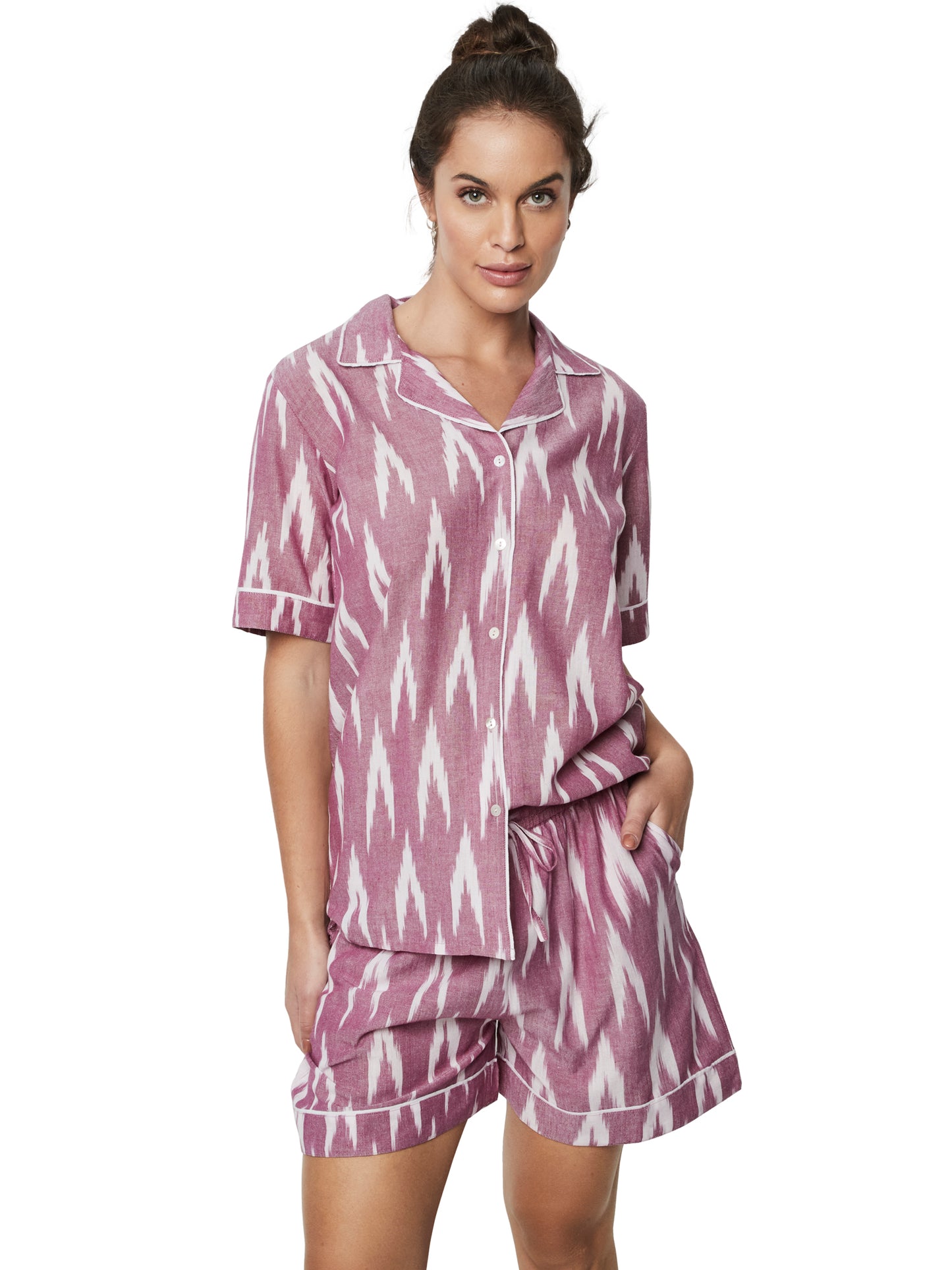 Pyjama short chemise manches courtes HOMEWEAR P101 Selmark