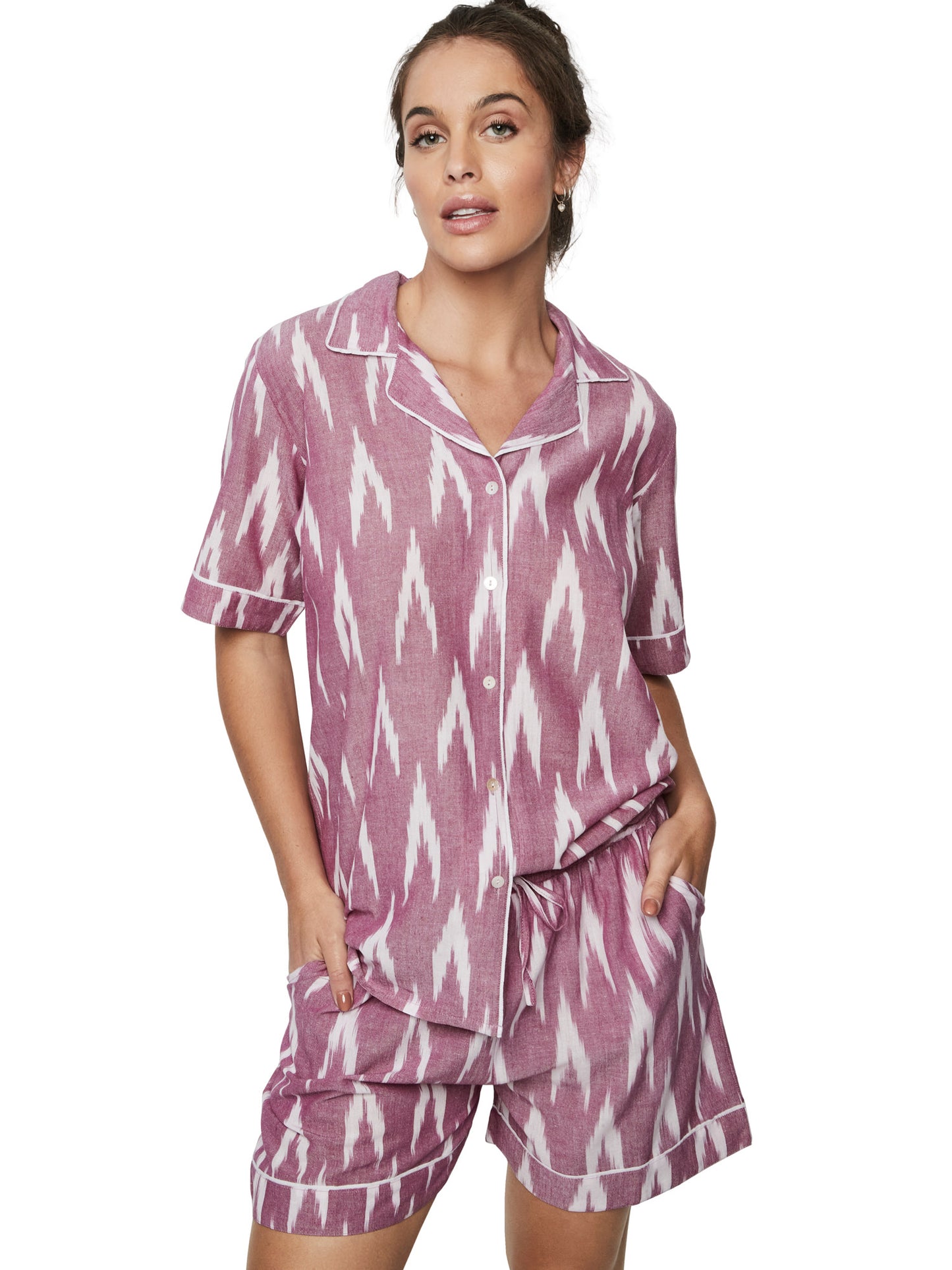 Pyjama short chemise manches courtes HOMEWEAR P101 Selmark