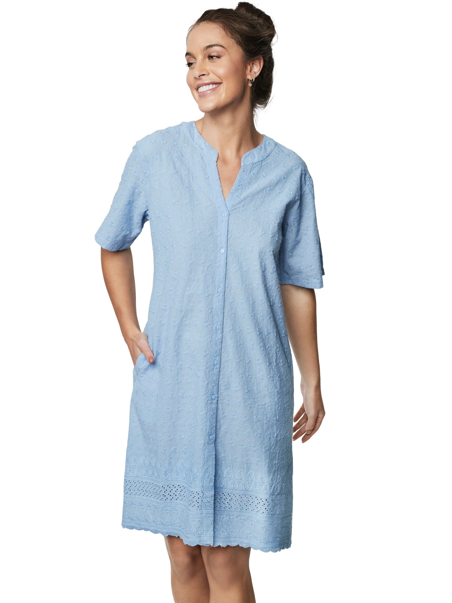 Chemise de nuit manches courtes HOMEWEAR P102 Selmark