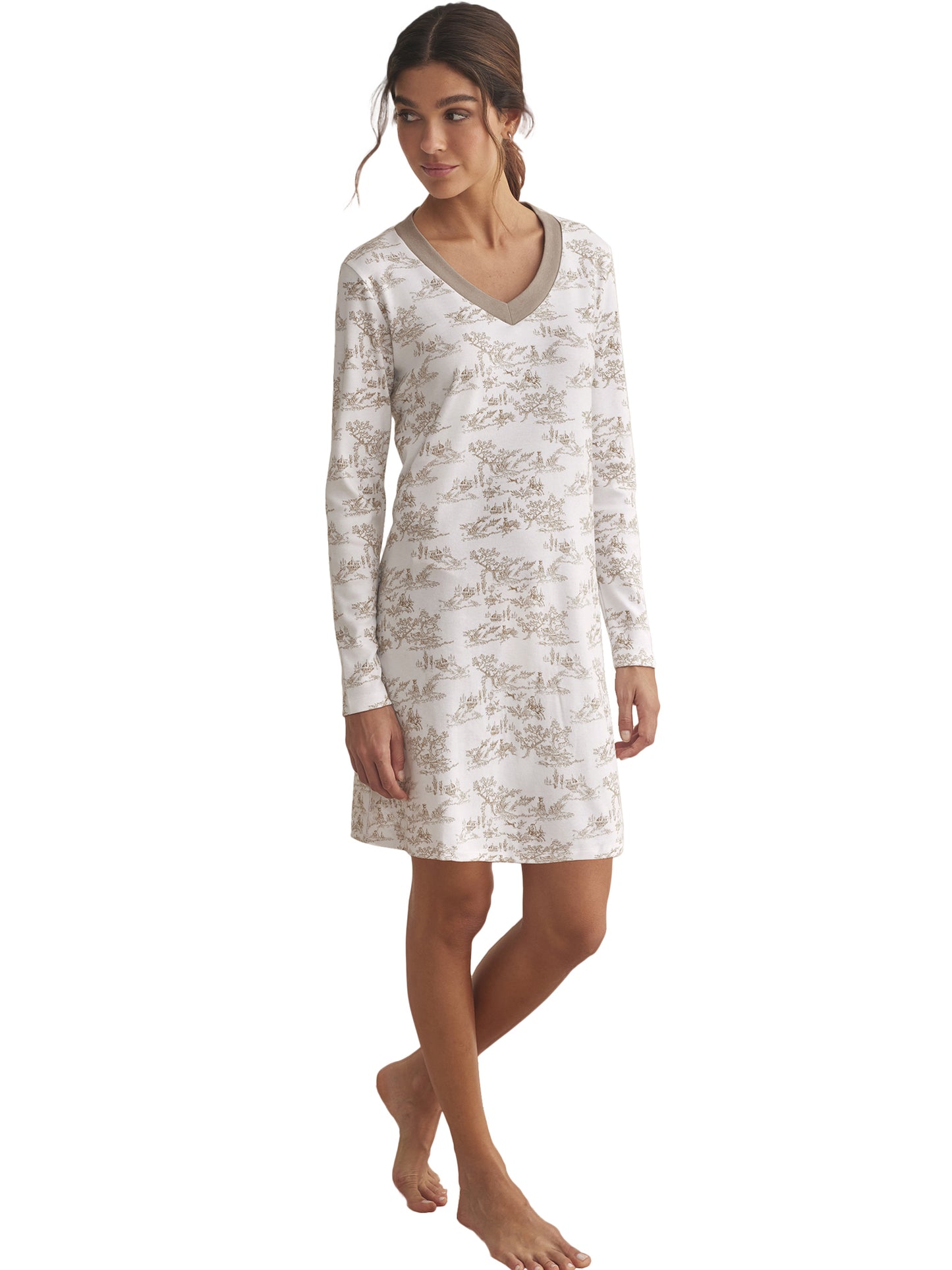 Chemise de nuit manches longues ROMANTICA Selmark