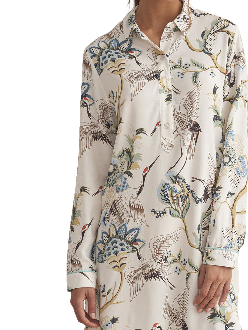 Chemise de nuit manches longues PAJAROS Selmark